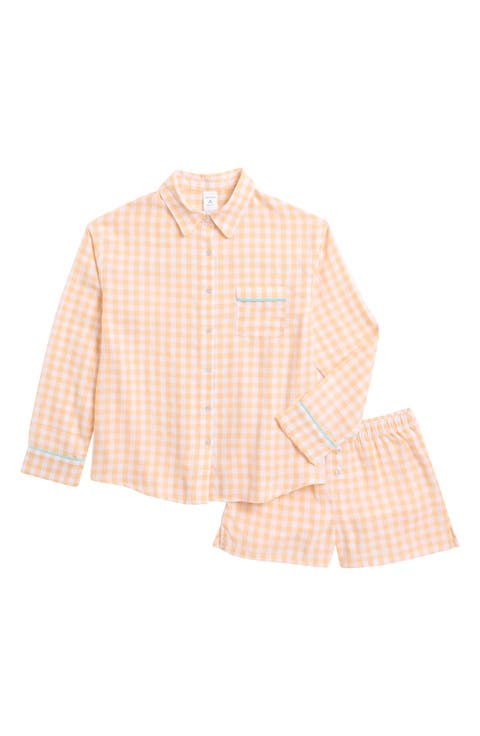 Kids' Gingham Two-Piece Short Pajamas (Big Kid)