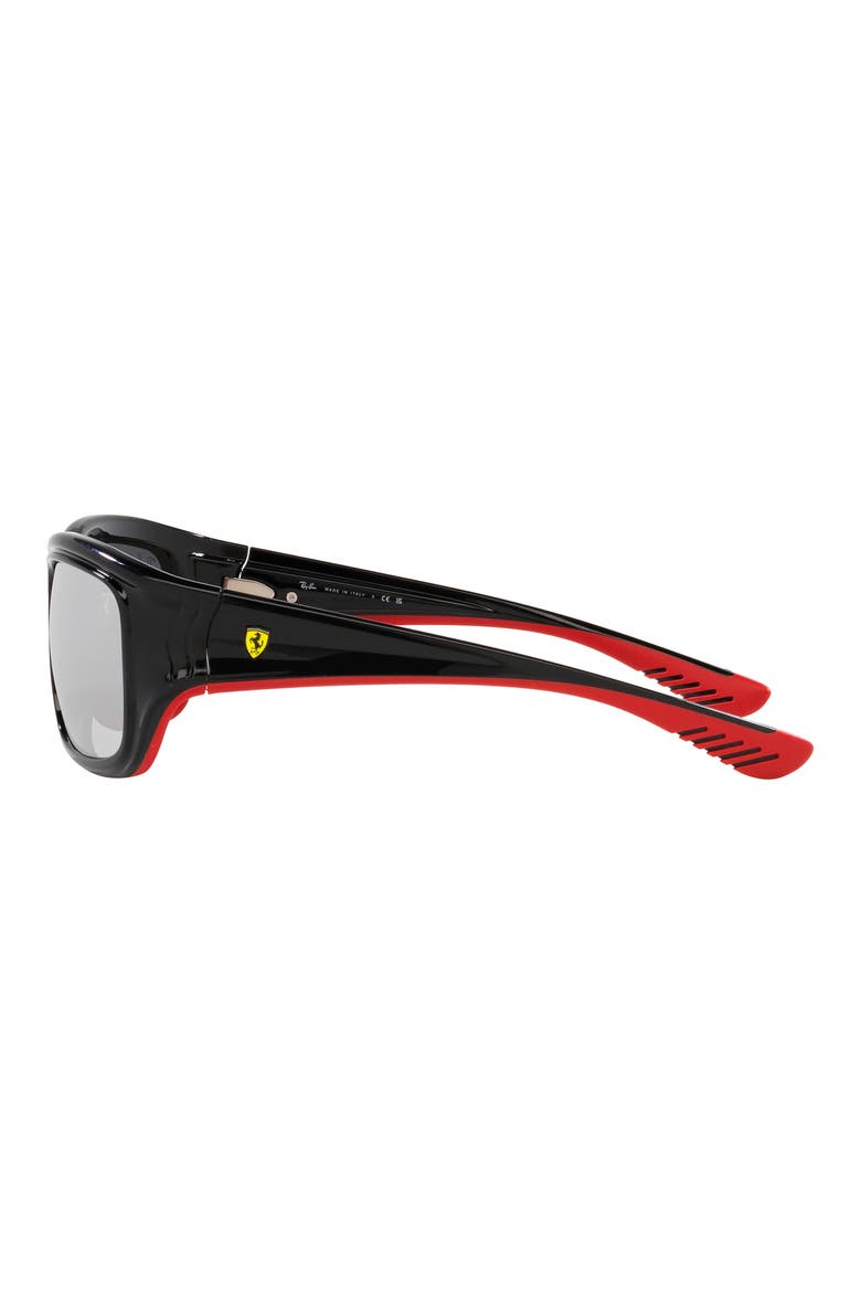 59mm Mirrored Square Sunglasses, Alternate, color, GREY MIRROR