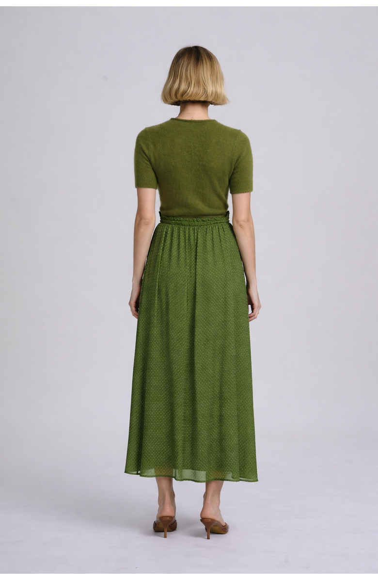 ELLE Collection Moss Yarn Shell, Alternate, color, Olive