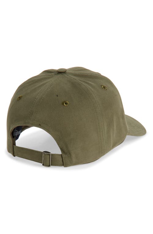 Drake's D Lasso Embroidered Adjustable Baseball Cap In Green