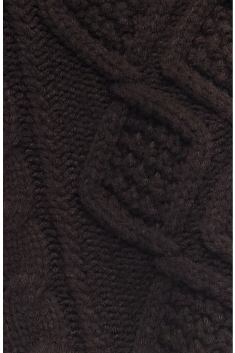 Gigi Oversize Cable Stitch Sweater, Alternate, color, CHOCOLATE