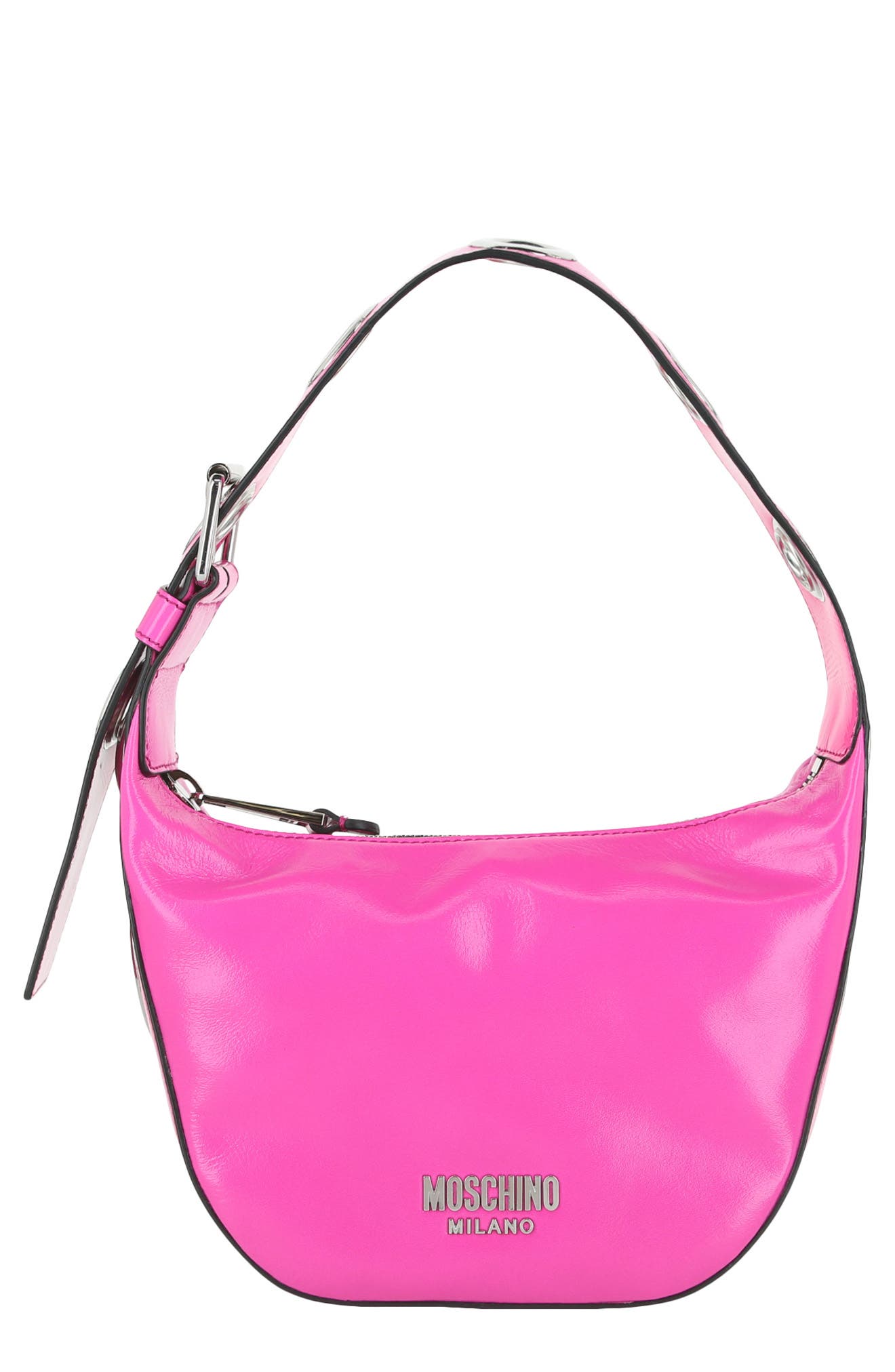 Moschino Logo Shoulder Bag, Alternate, color, 