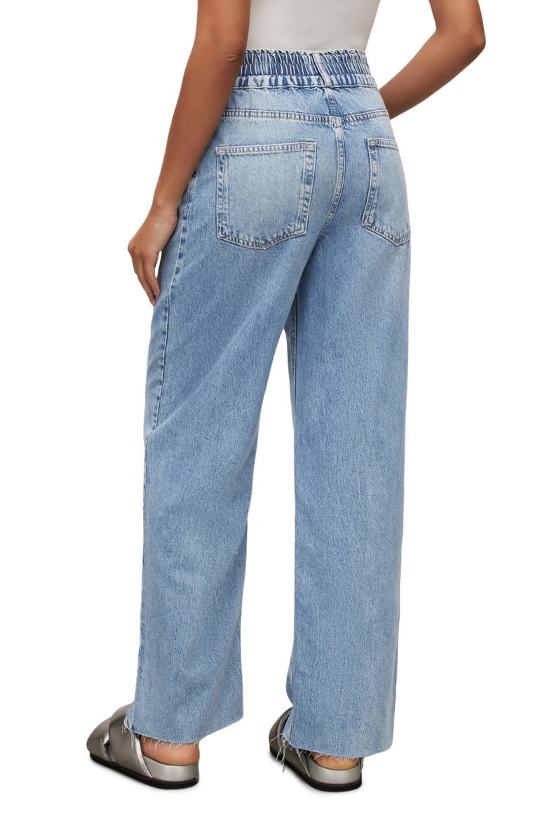 Hailey Wide Leg Jeans, Alternate, color, LIGHT INDIGO