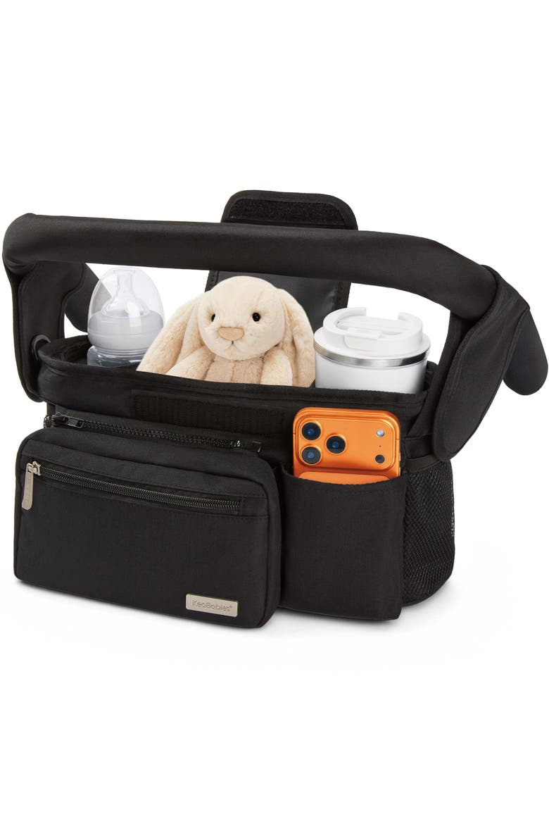 Stash Stroller Organizer, Main, color, Matte Black