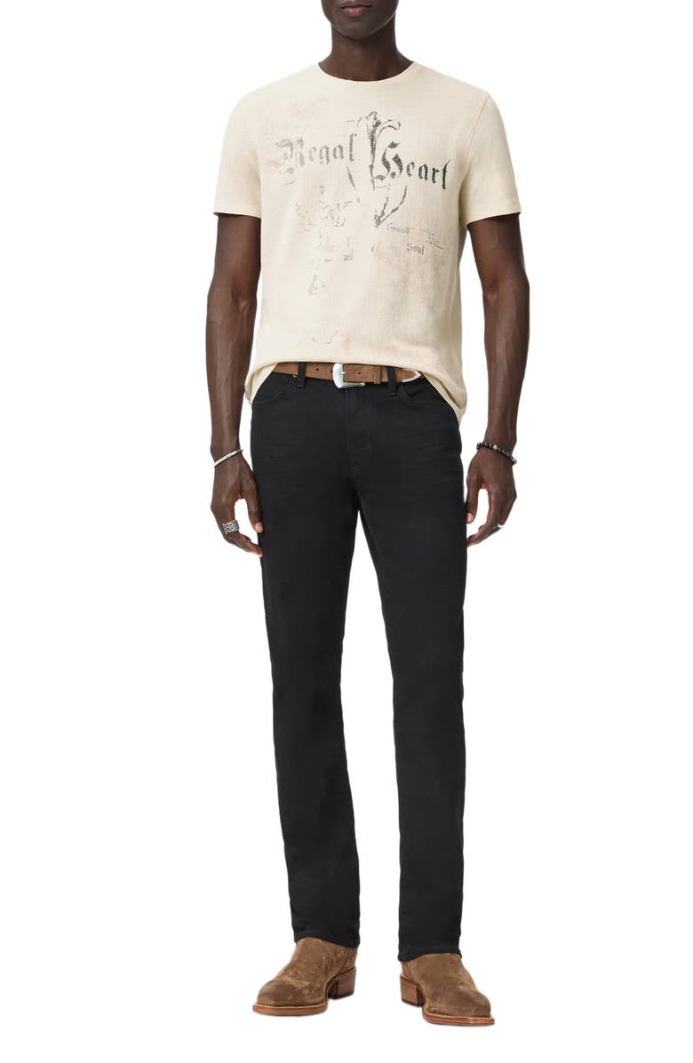 John Varvatos Regal Hear Organic Cotton Graphic T-Shirt, Alternate, color, Faded Twine