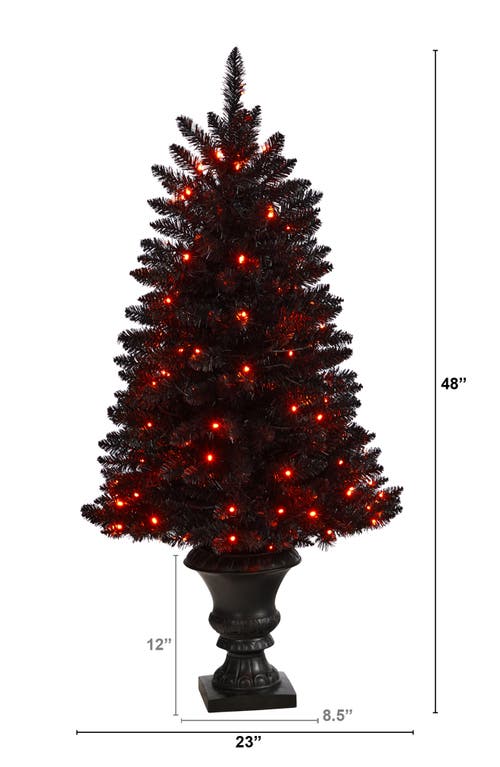 Nearly Natural 4-foot Black Halloween Artifical Tree In Black