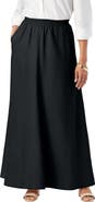 Jessica London Linen Maxi Skirt