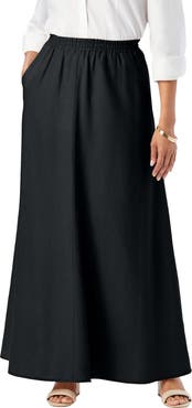 Jessica London Linen Maxi Skirt