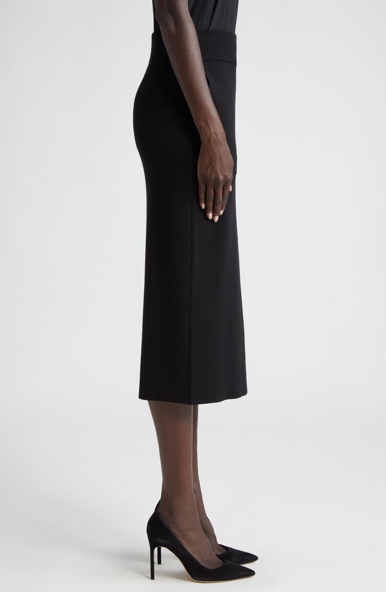 Akris punto Wool Stretch Knit Pencil Skirt, Alternate, color,