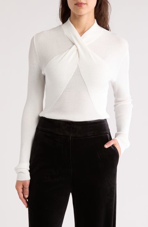 Twist Front Long Sleeve Sweater