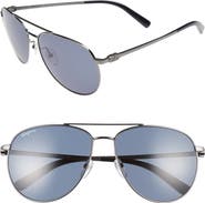 FERRAGAMO Salvatore Ferragamo Gancio 60mm Aviator Sunglasses