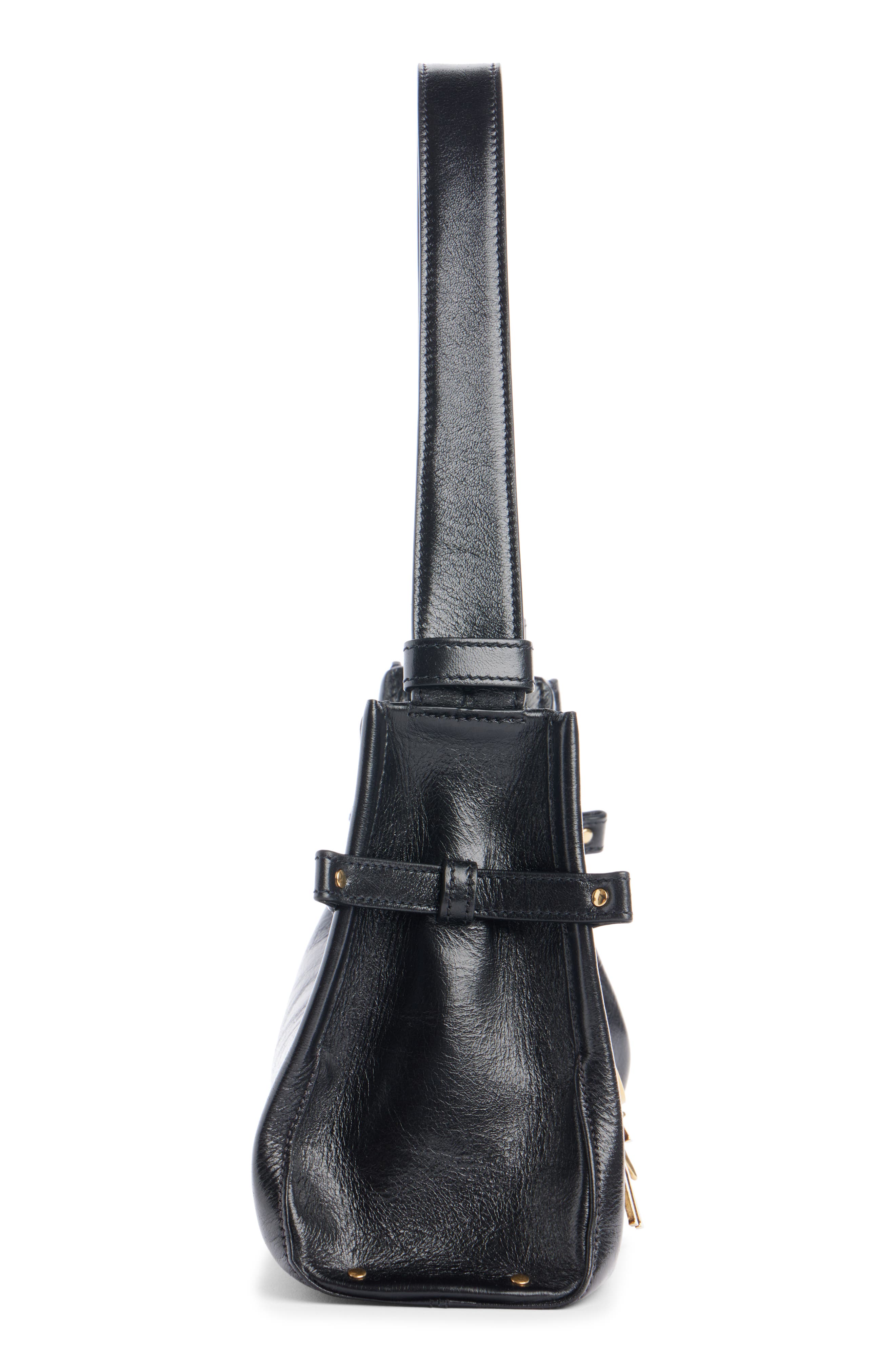 Chloé Charms Leather Hobo Bag, Alternate, color, 