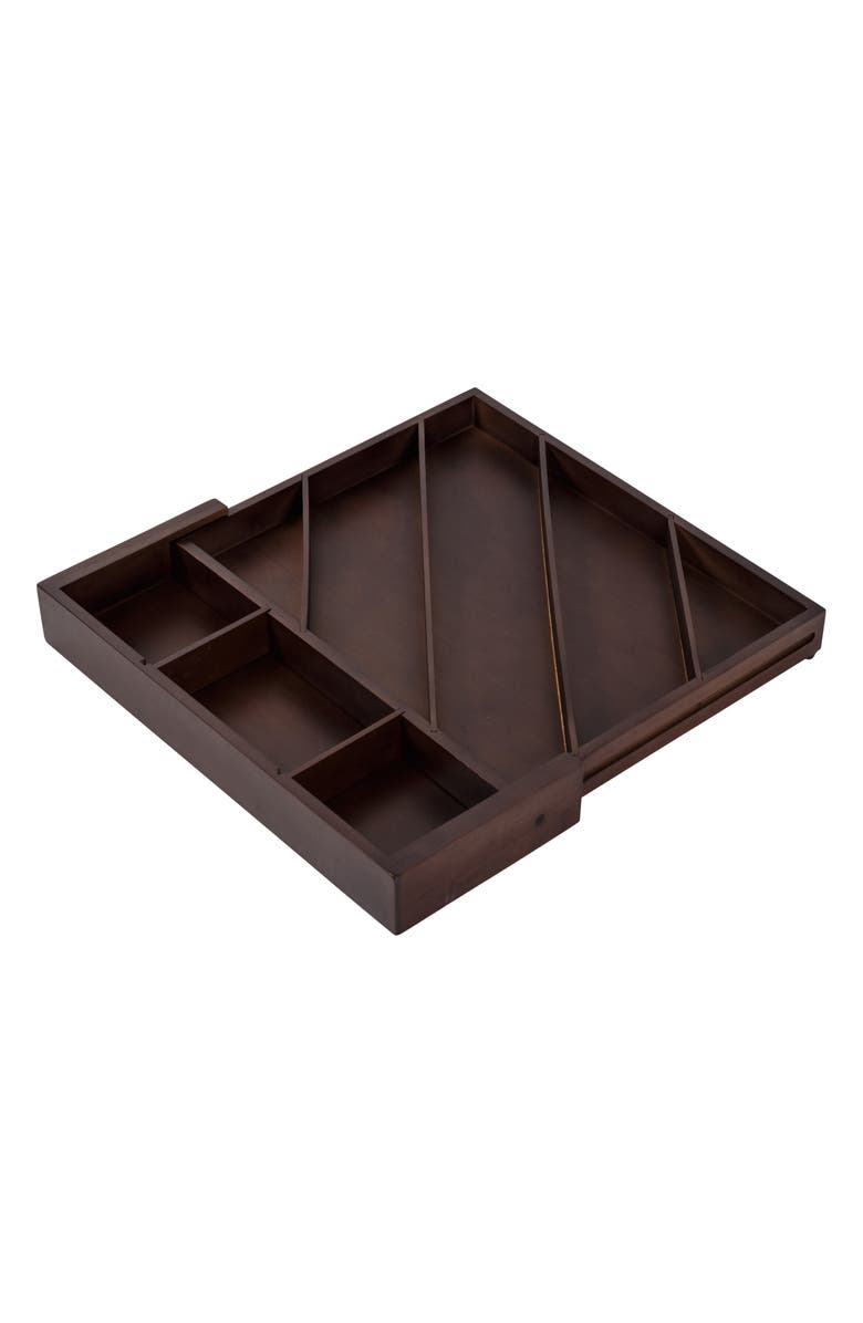 HONEY-CAN-DO Bamboo Diagonal Drawer Organizer, Alternate, color,