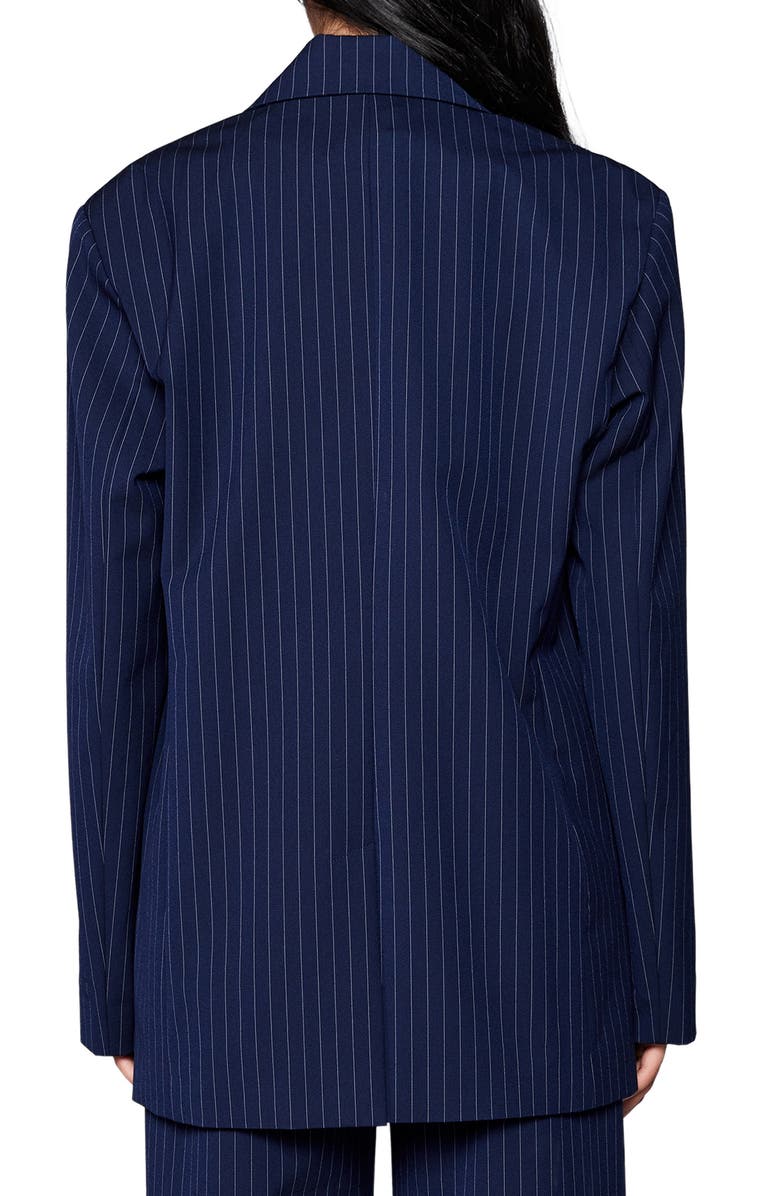 Bardot Pinstripe Blazer, Alternate, color,