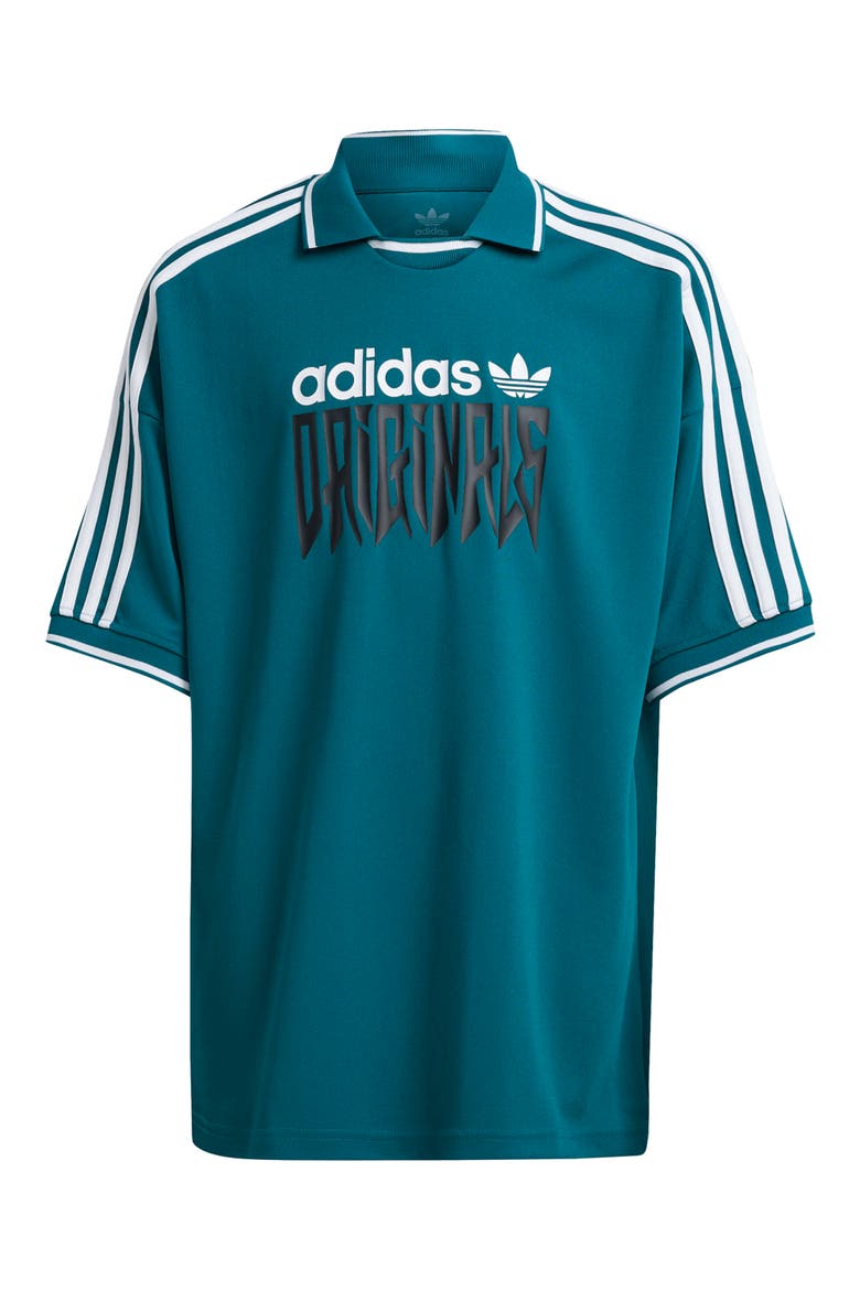 Kids' Football Collared T-Shirt, Main, color, LEGACY TEAL
