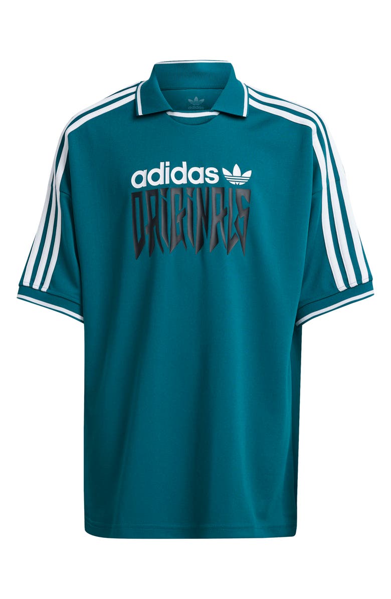 adidas Originals Kids' Football Collared T-Shirt, Main, color, 
