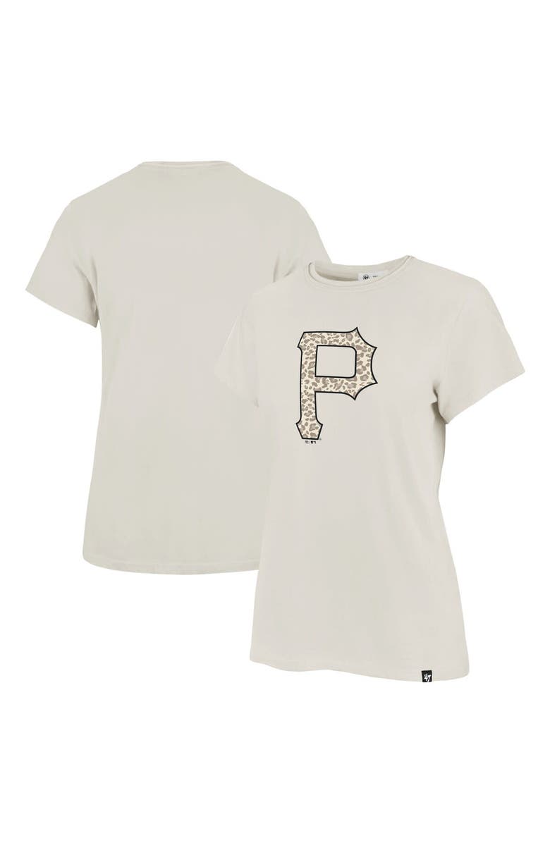 '47 Women's '47 Oatmeal Pittsburgh Pirates Imprint Frankie T-Shirt, Main, color, 