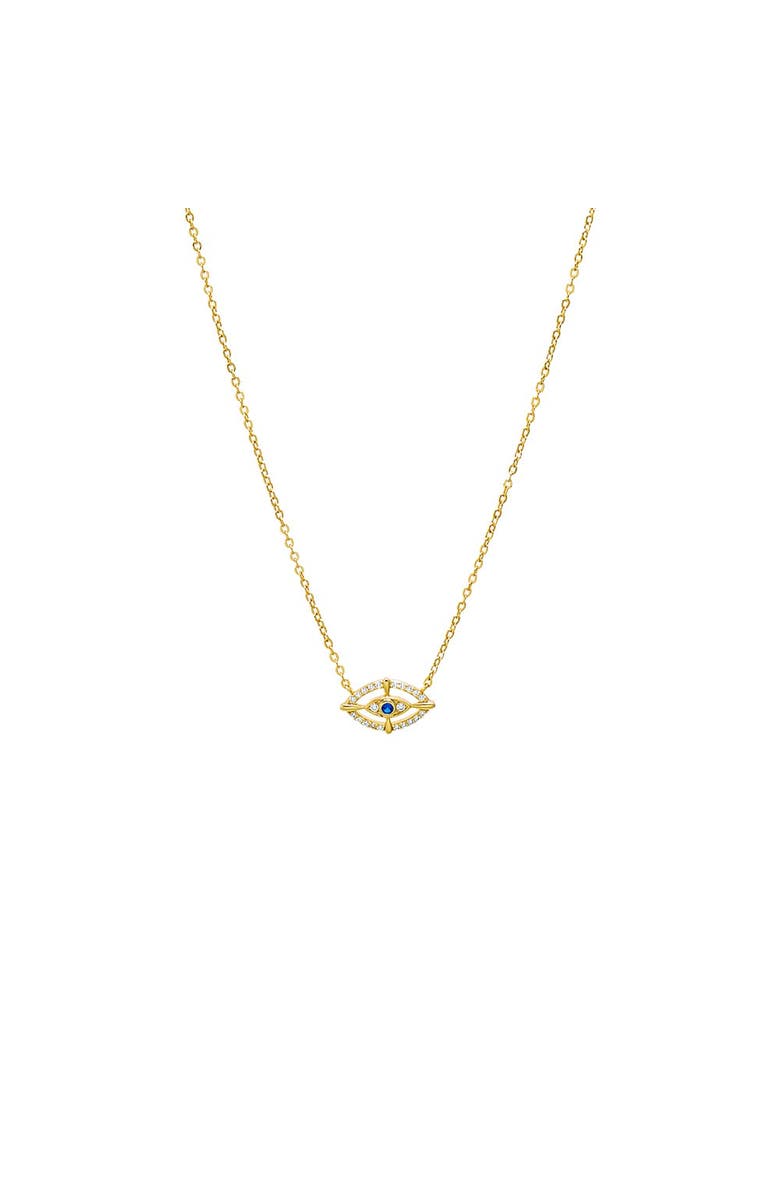 BY ADINA EDEN CZ Evil Eye Pendant Necklace, Main, color, Gold