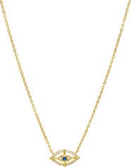 BY ADINA EDEN CZ Evil Eye Pendant Necklace