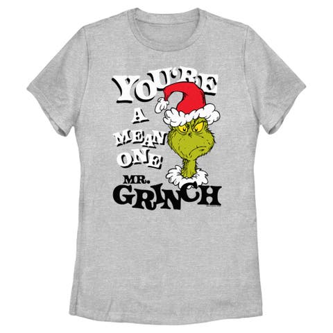 Women's The Grinch Christmas Mean One  Graphic T-Shirt