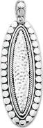 SAMUEL B. Hammered Sterling Silver Bar Pendant