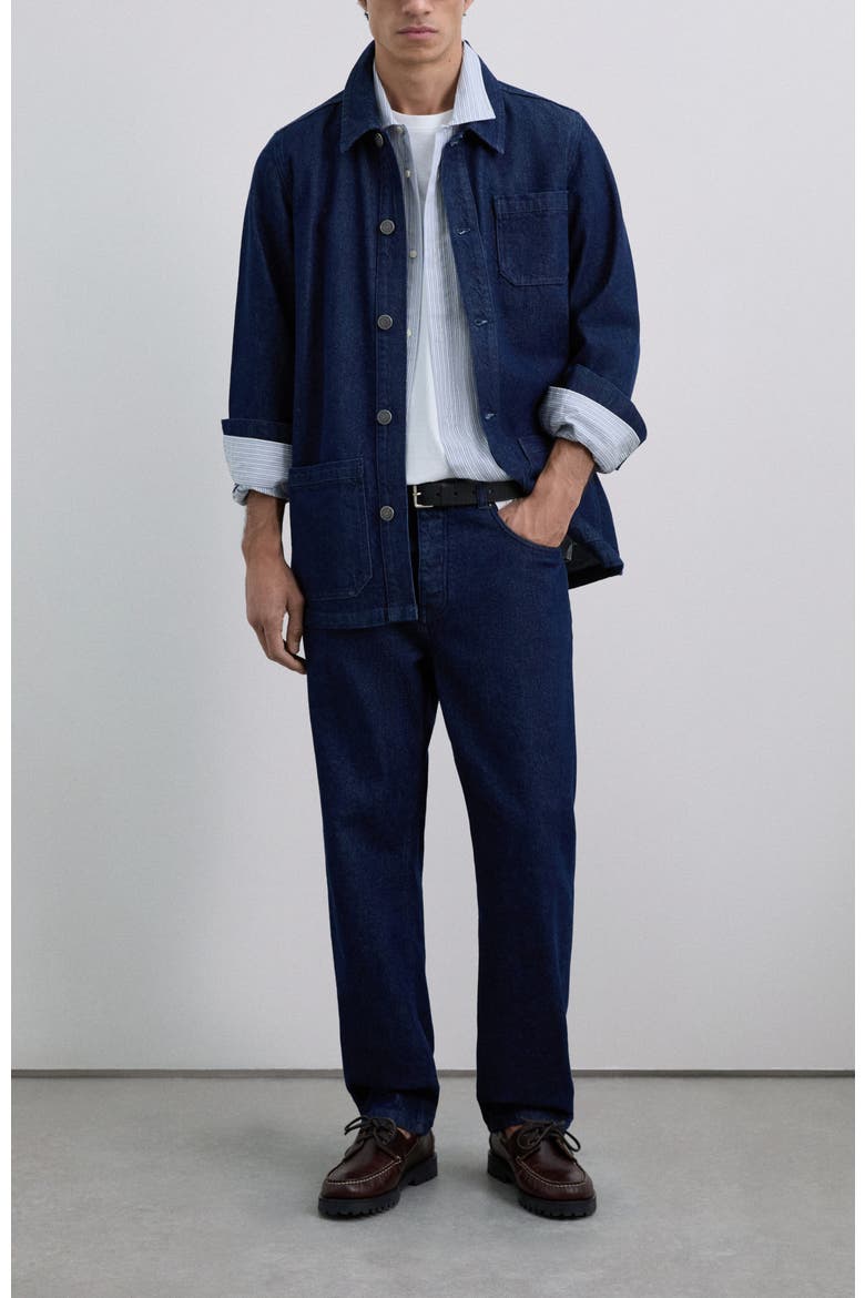 Felix Denim Overshirt, Alternate, color, Denim