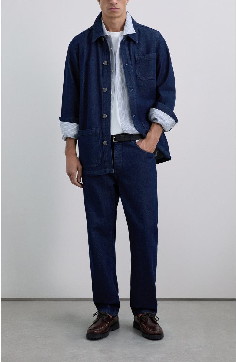 Scalpers Felix Denim Overshirt, Alternate, color, Denim