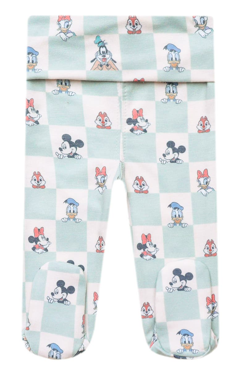 Copper Pearl Mickey Mouse & Friends Print Footed Pants, Main, color, Mickey Mouse & Friends