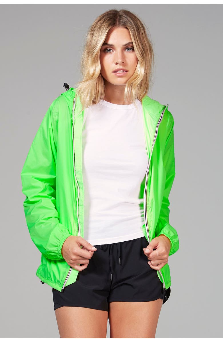 O8Lifestyle Unisex Fluorescent Rain Jacket, Main, color, 