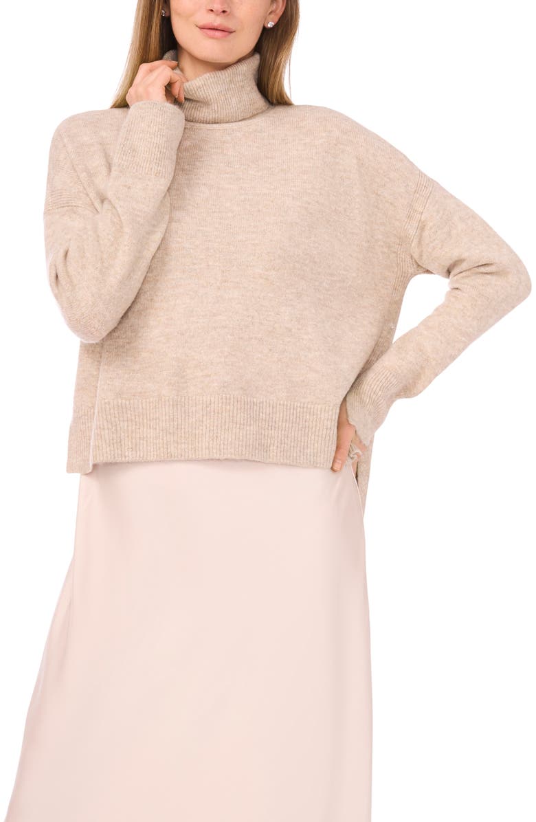 Vince Camuto Slipdress with Turtleneck Sweater, Alternate, color,