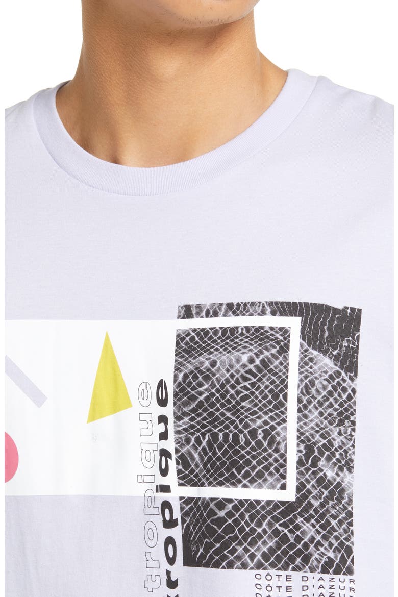 Men's Collage Graphic Tee, Alternate, color, LILAC