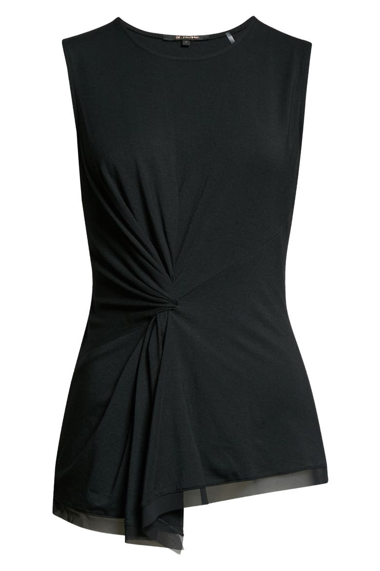 Stevie Twist Front Top, Alternate, color, BLACK