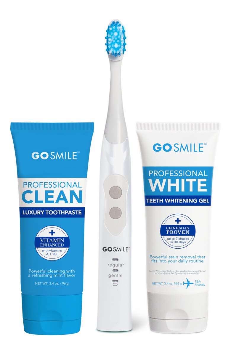 GO SMiLE<sup>®</sup> Sonic Blue Smart Brush Teeth Whitening Kit, Main, color, 