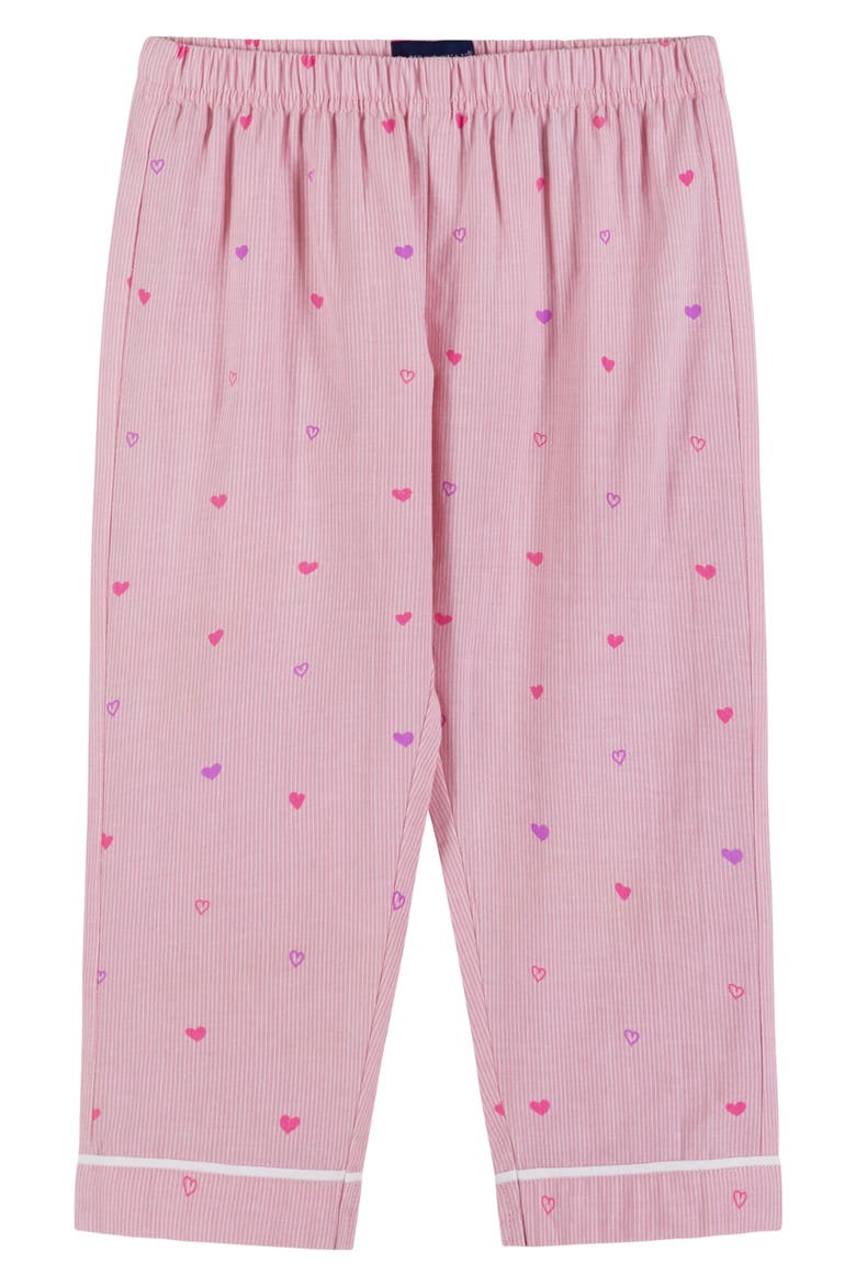 Kids' Heart Print Two-Piece Pajamas, Alternate, color, PINK HEARTS