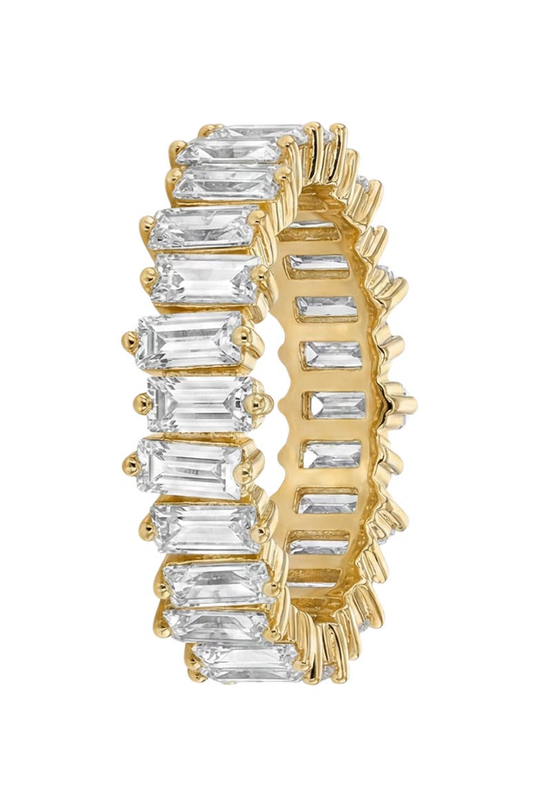Cubic Zirconia Baguette Band Ring, Alternate, color, GOLD