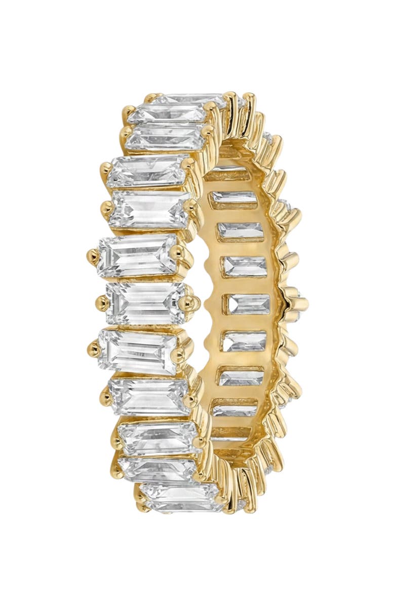ARGENTO VIVO Cubic Zirconia Baguette Band Ring, Alternate, color, Gold