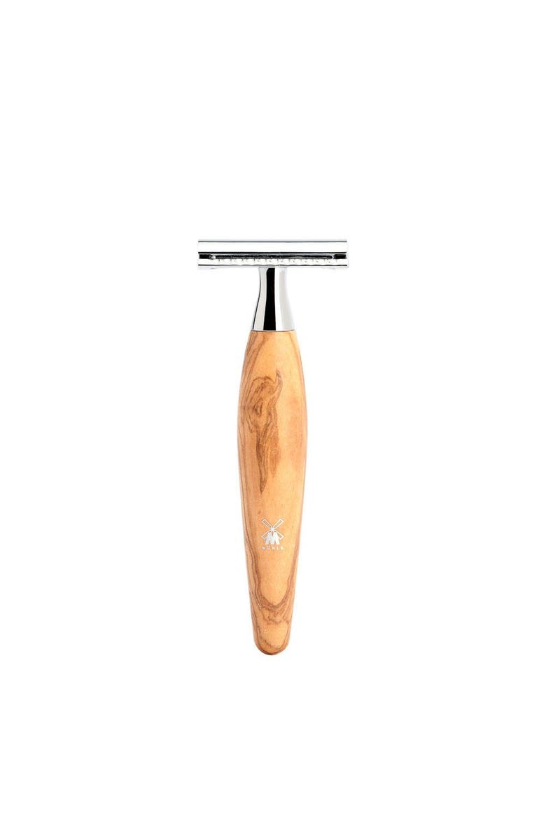 Kosmo Olive Wood Safety Razor, Main, color, Olive Wood