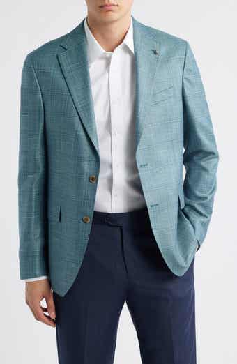 Jack Victor Midland Contemporary Fit Slub Check Plaid Sport Coat