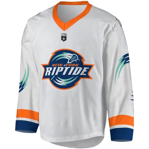 Youth White/Navy New York Riptide Replica Jersey