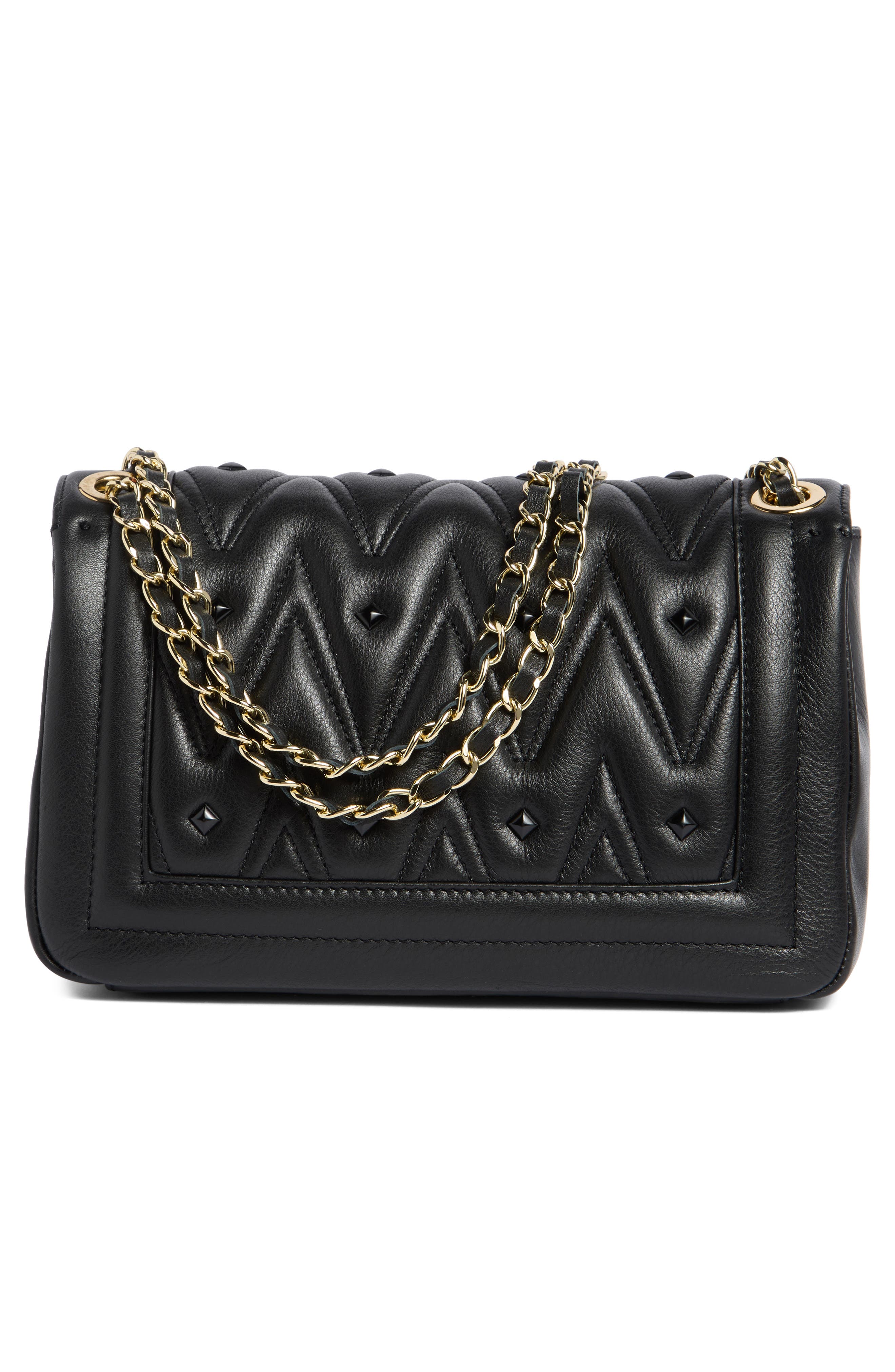 VALENTINO BY MARIO VALENTINO Alice Diamond Leather Tote Bag, Alternate, color, Black