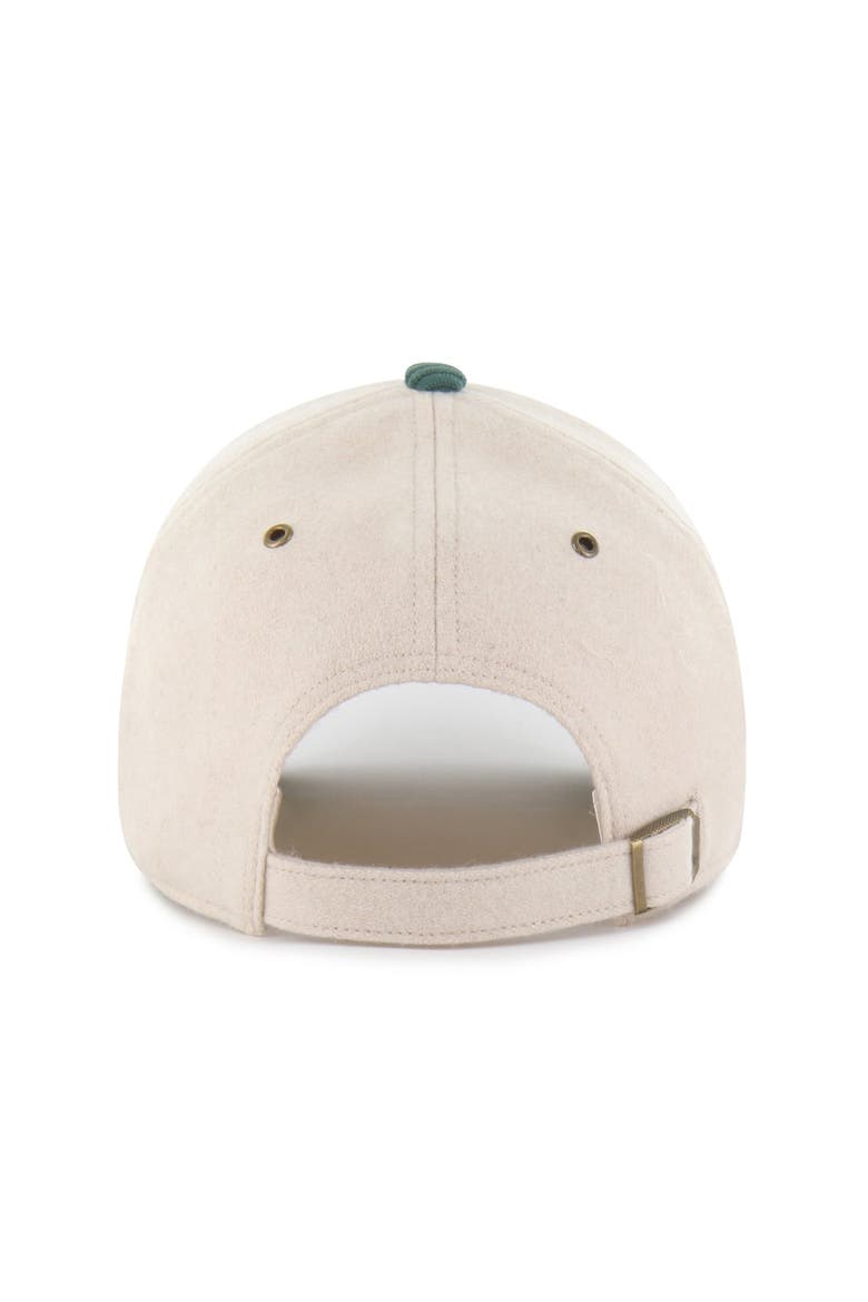 Women's '47 Natural/Green Green Bay Packers Rope Script Clean Up Adjustable Hat, Alternate, color, Natural
