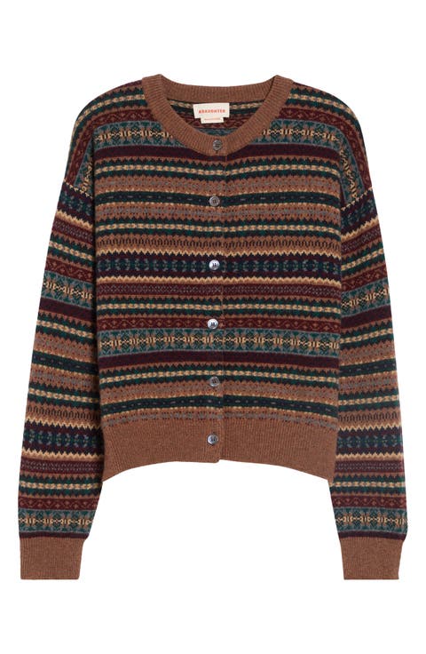 Ada Lambswool Fair Isle Cardigan