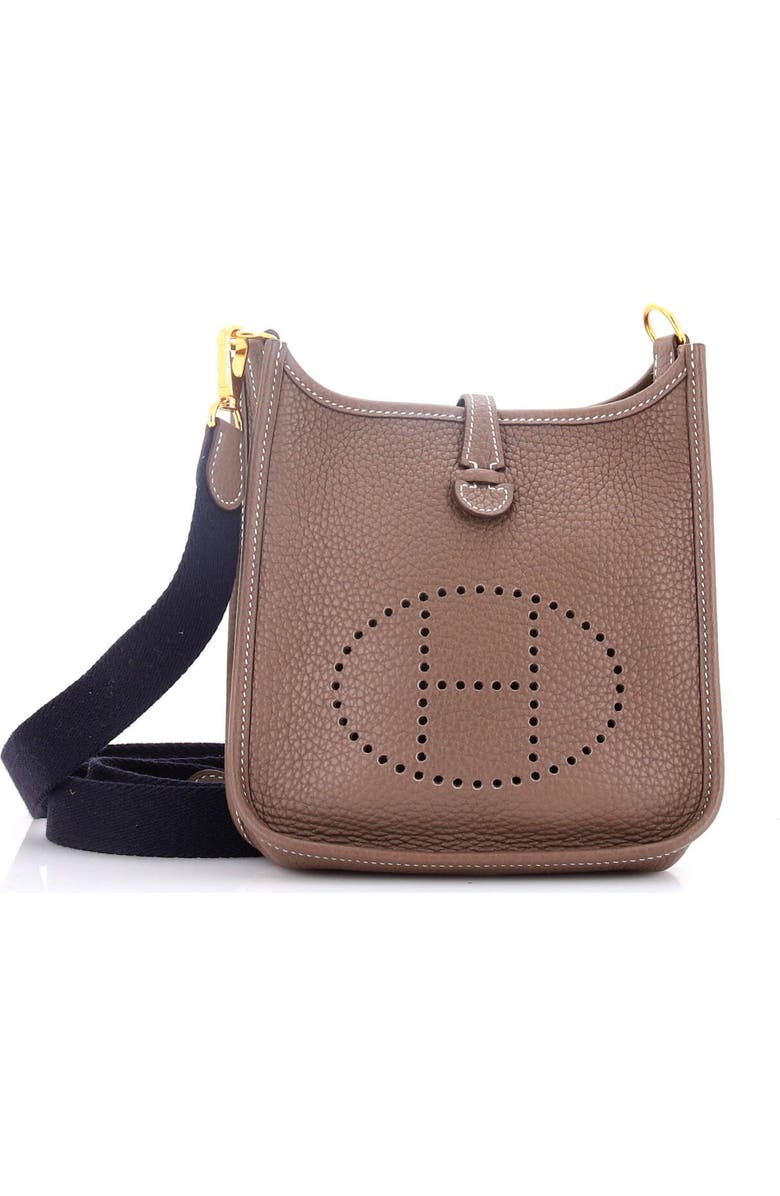 Pre-Owned Hermes Evelyne Bag Gen III Clemence TPM, Main, color, Etoupe