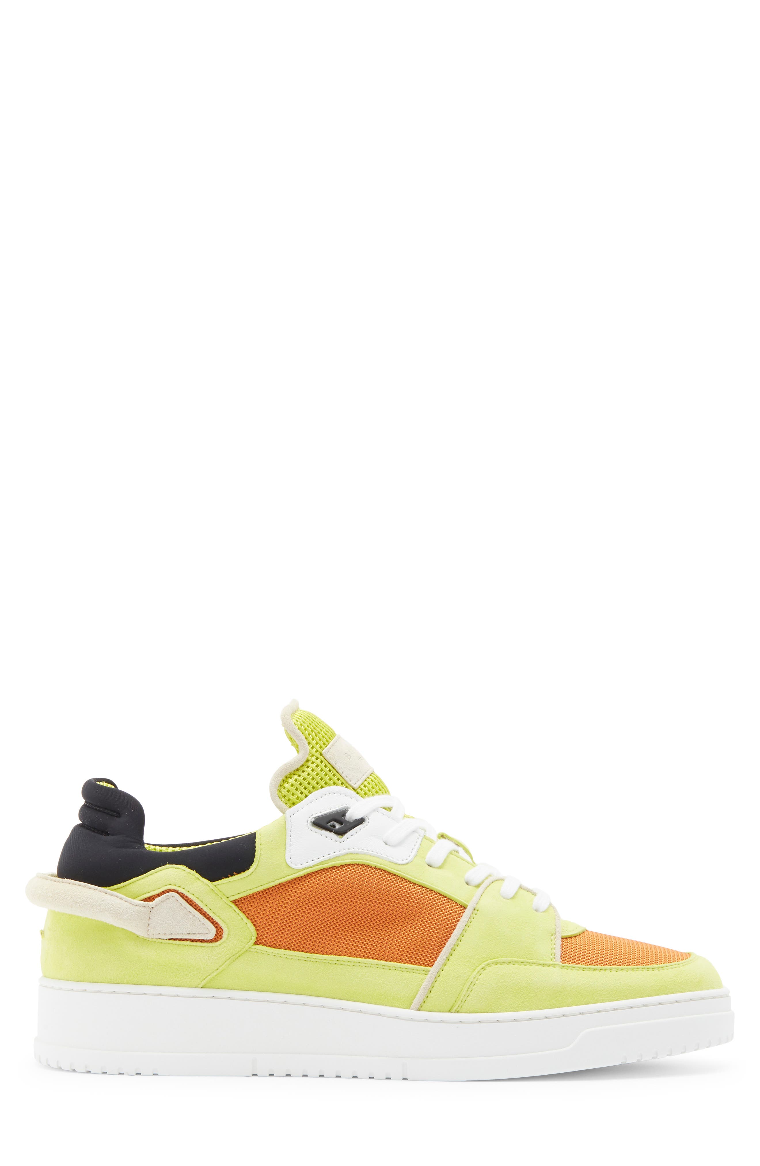 Buscemi Gender Inclusive The New Basket High Top Sneaker, Alternate, color, Orange/ Neon