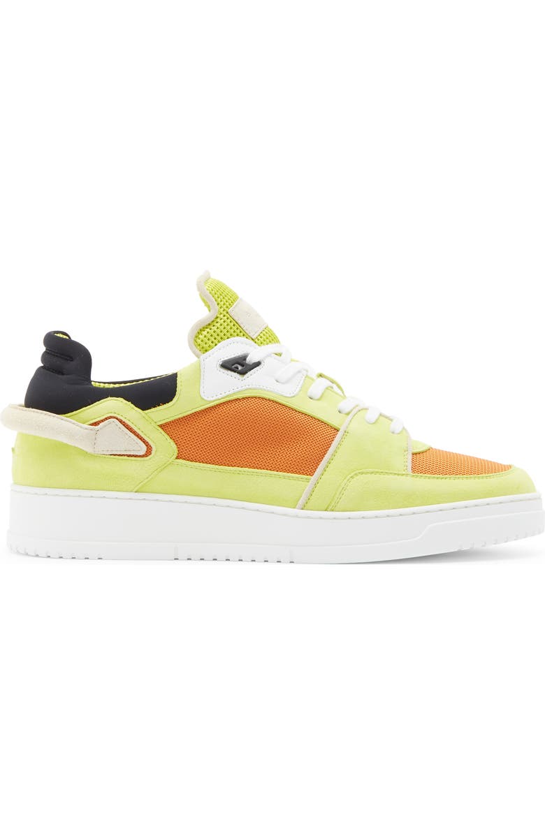 Buscemi Gender Inclusive The New Basket High Top Sneaker, Alternate, color, Orange/ Neon