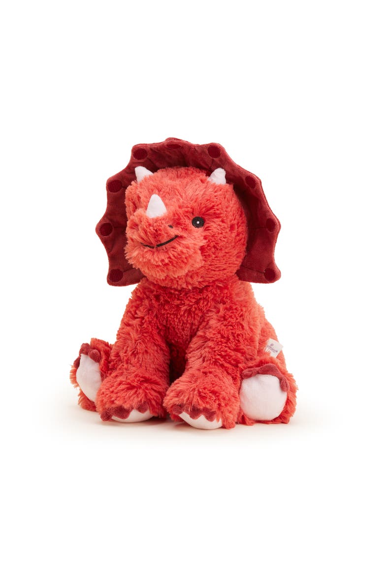 Triceratops Plush Toy, Main, color, Red
