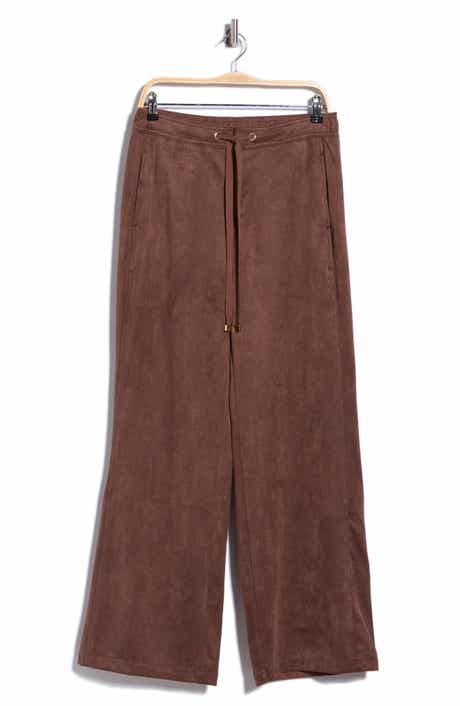 Brushed Twill Wide Leg Pants