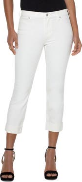 Liverpool Los Angeles Charlie Roll Cuff Crop Jeans
