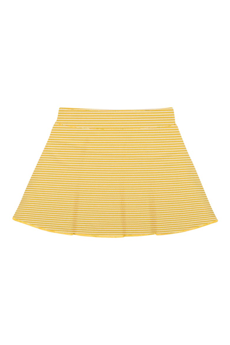 Kids' Sunshine Stripe Skirted UPF 50+ Bikini Bottoms, Main, color, YELLOW