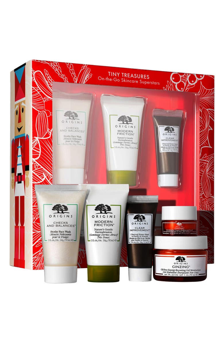 Origins Tiny Treasures Travel Size Skin Care Set, Main, color,